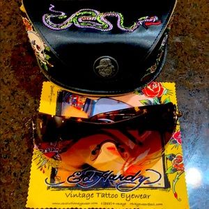 Ed Hardy Sunglasses with Case